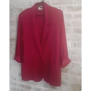 Vintage Bentley Lightweight Blazer Fuscia sz 16 On Trend USA